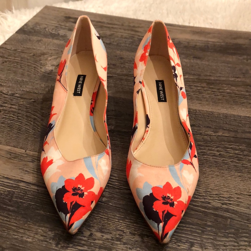 Nine West Colorful Spring Heels Size 11